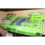 A quantity of Subbuteo sets, including "Live Action" Goal Keeper, model player teams, goals, etc,