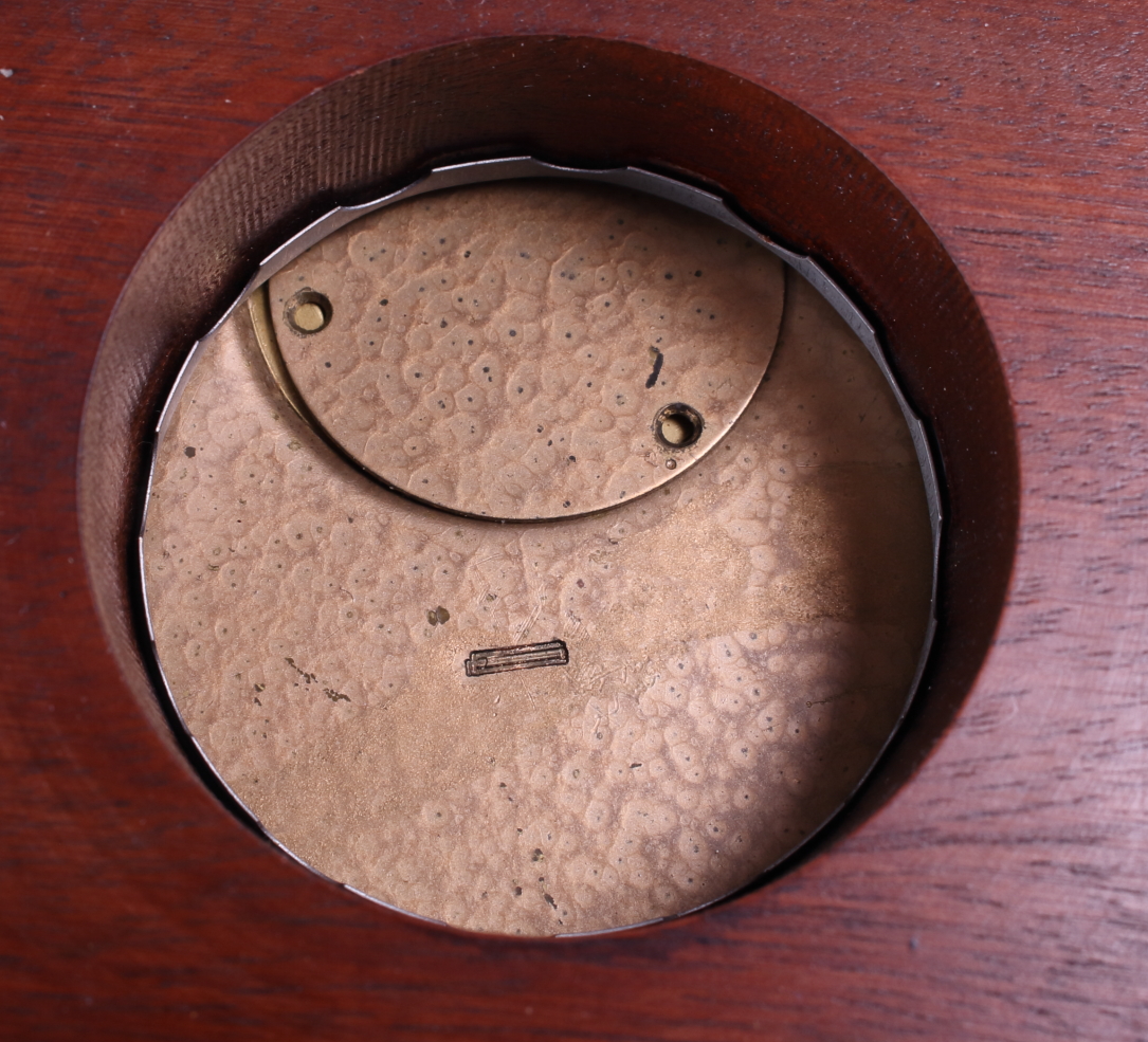 A Negretti and Zambra eight-day bulkhead clock, 6 1/4" dia overall - Image 2 of 2