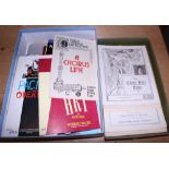 A collection of 1920s theatre and concert programmes and a number of later theatre programmes,