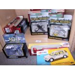 A Corgi 50th Anniversary 2002 Range Rover Vogue TD6, four Corgi trackside models, aircraft, etc