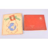 A souvenir stamp album of the Coronation of Queen Elizabeth II and another stamp album