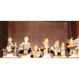 Nine Goebel Hummel figures, various