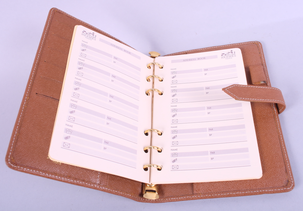 An Hermes brown "leather" Filofax cover - Image 3 of 3