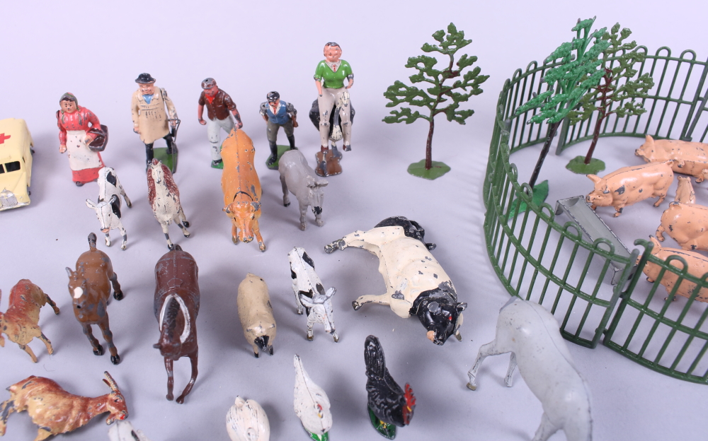 A selection of Britains painted lead farm animals and various other toys - Image 3 of 6