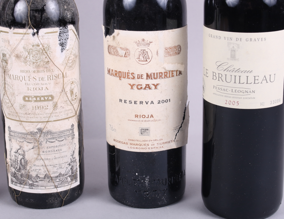 Two bottles of Chateau Le Bruilleau 2005, a bottle of Marques Murrieta Ygay Reserva 2001, a - Image 3 of 3