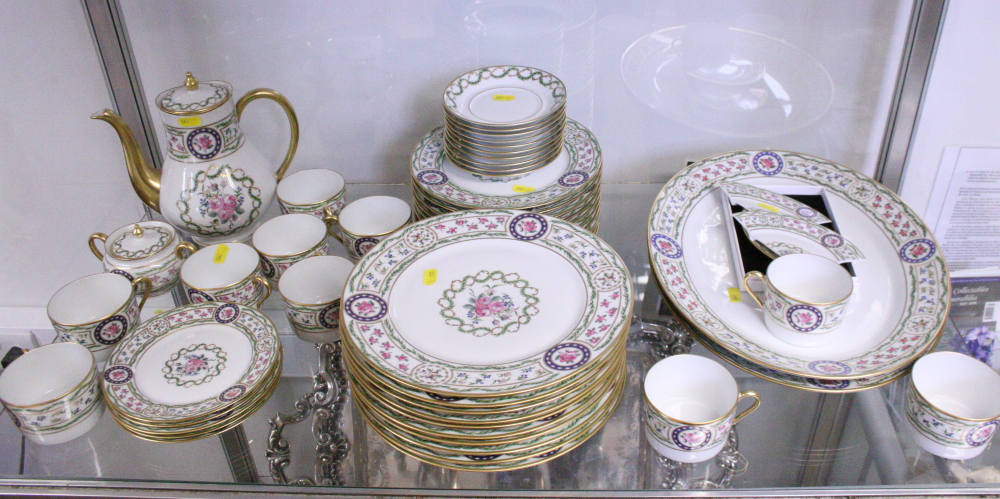 A Haviland Limoges "Louveciennes" pattern part combination service with floral and gilt - Image 2 of 10
