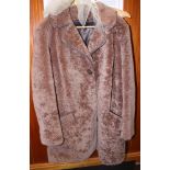 A shearling lamb coat