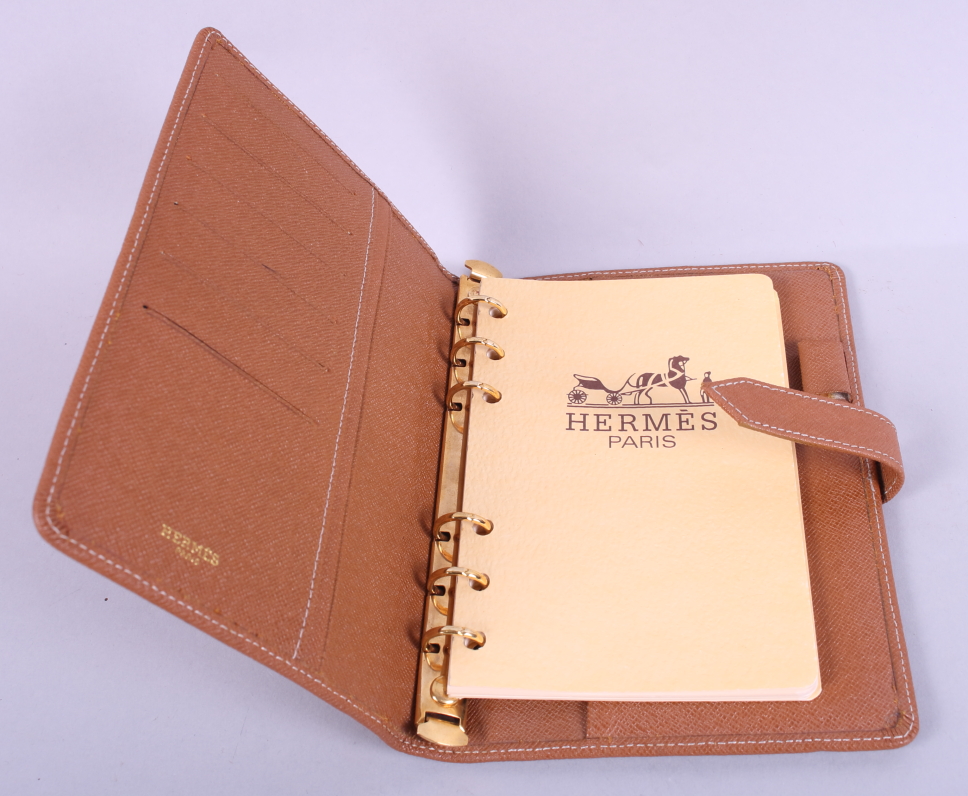 An Hermes brown "leather" Filofax cover - Image 2 of 3