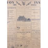 An Evening Gazette page relating to the Fox at Bix, December 23, 1936, in strip frame
