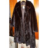 A full length mink coat