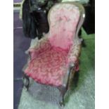 A single oval unpainted salon chair havi