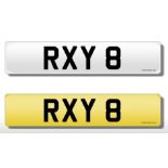 Registration Plate 'RXY 8' on retention.