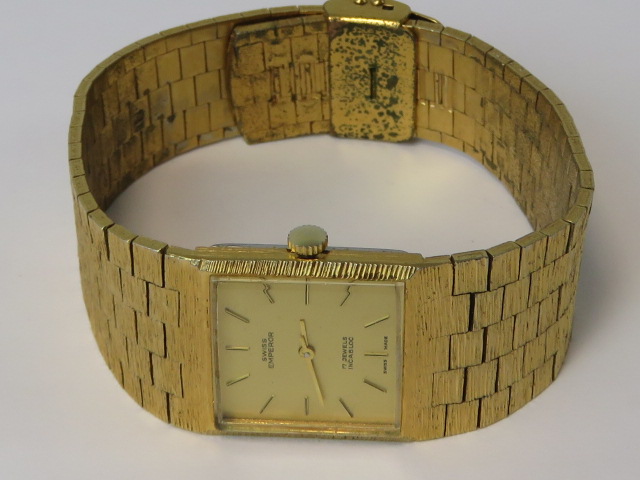 A C1970s Swiss Emperor 17 jewel Incabloc - Image 2 of 2