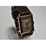 An early 20th century gents 9ct gold tan