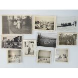 A WWII German Paratroopers photographs including a wedding photo and days out at the beach,