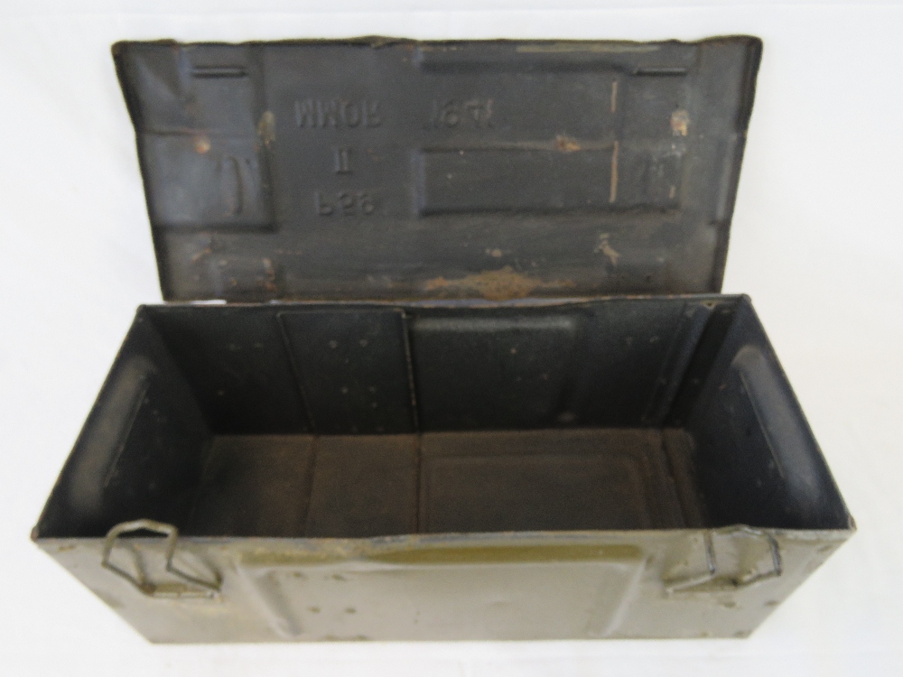A WWII British Military issue P59 MK2 ammunition box dated 1941. - Image 3 of 3