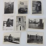 Eight WWII US GI photographs dated 1944-1945 showing his travels through France and Belgium,