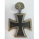 A WWII German Knights Cross medal with Oak leaves.