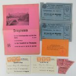 A pair of WWII period Munich classical music concert tickets complete with show program.