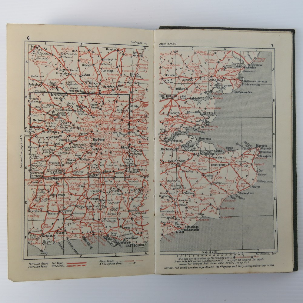 The AA Handbook 1928, together with the Michelin Guide of the British Isles 1913. Two items, a/f. - Image 3 of 7