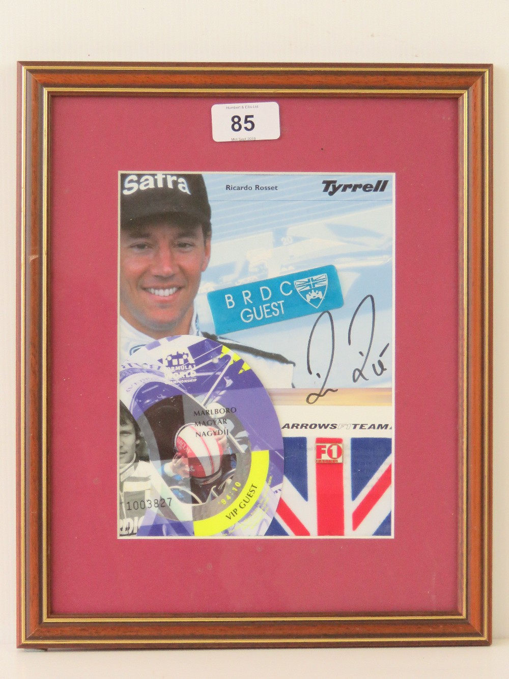 A signed photographic montage bearing si
