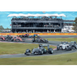 Limited edition print by motorsport artist David Johnson, limited edition of 150,