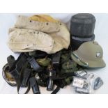 A quantity of assorted militaria includi