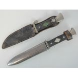 Two German Scout knives; a pre WWII Weim