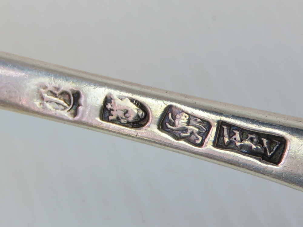A set of four Georgian HM silver serving spoons, - Image 2 of 2