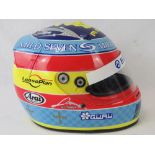 A fine recreation presentation copy of Fernando Alonso's 2005 F1 World Championship helmet