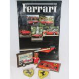 A c1980s original Ferrari advertising poster (93 x 64cm),