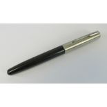 A Parker Frontier ballpoint pen in fabric case.