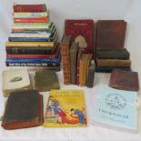 A collection of reference and history books together with a half leather bound German 'Das Buch der