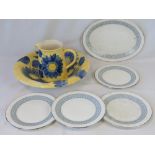 A set of Royal Doulton 'Counterpoint' plates (four dinner plates and one serving plate) together