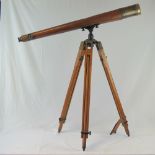An early 20thC military telescope by T C
