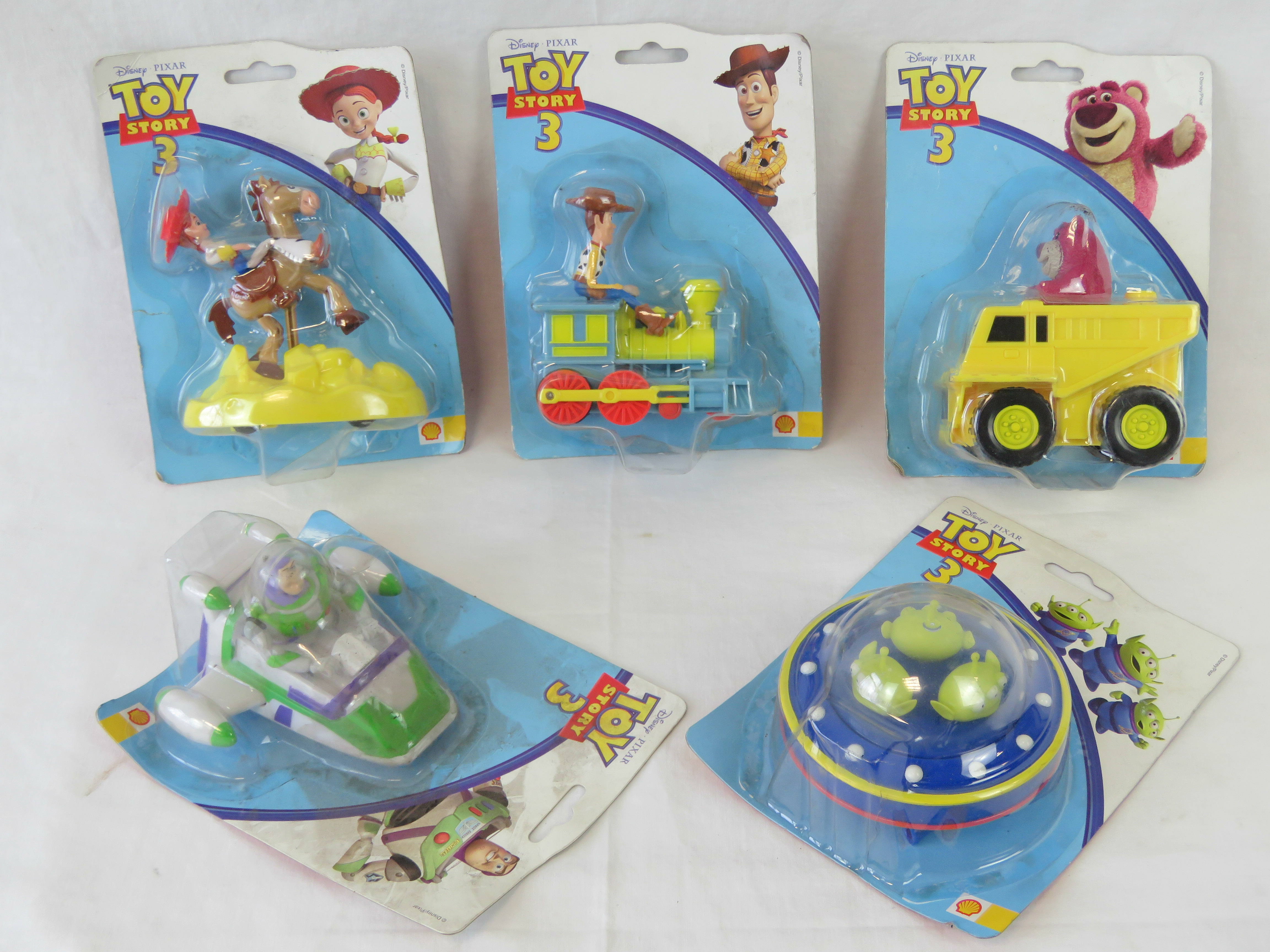 Five Disney Pixar Toy Story 3 models mad