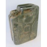 A vintage military 20L Petrol / Diesel can having broad arrow upon and dated 1995.