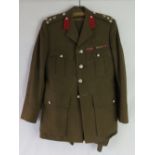 A British Royal Life Guards Brigadier Officers military dress uniform with trousers from suit