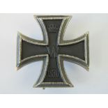 An Imperial German / Prussian (and dependent states) 1870 Iron Cross 1st Class badge,