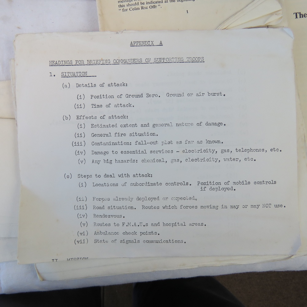 A quantity of Civil Defense Home Office paperwork, mostly post war, - Image 3 of 4