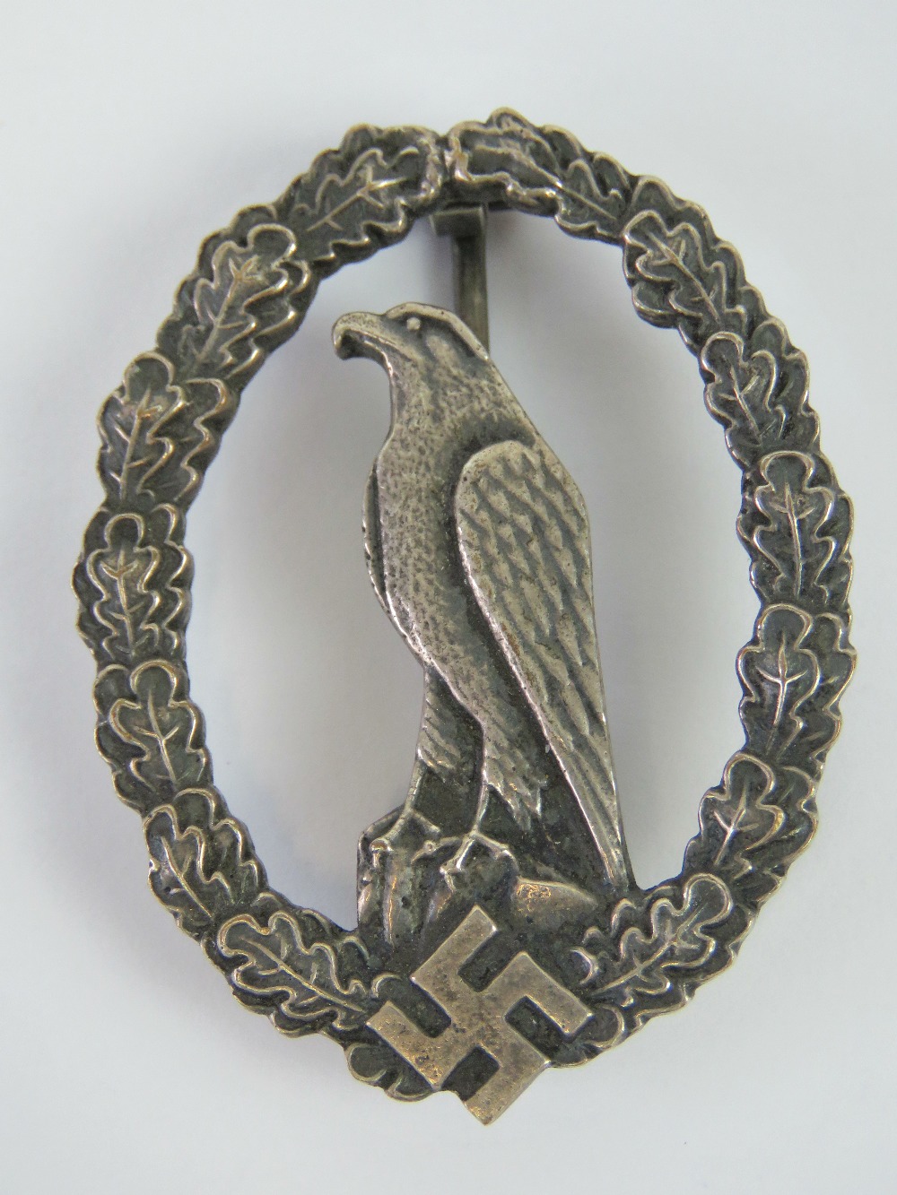 A rare WWII German Luftwaffe Retired Pilot badge.