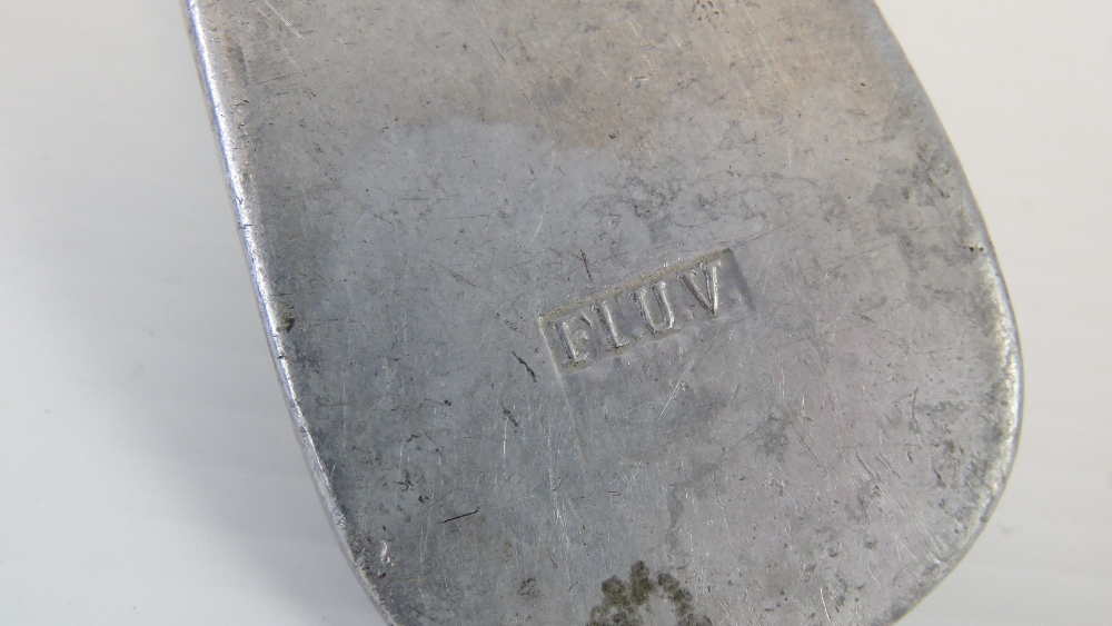 A WWII German Luftwaffe Officers Mess soup ladle having eagle and swastika mark and makers marks - Image 3 of 4