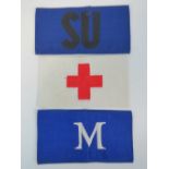 A German Luftschutz Messenger armband to