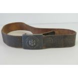 A WWII German Infantry belt with origina