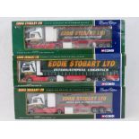 Three Corgi limited edition Eddie Stobart articulated lorries and trailers,