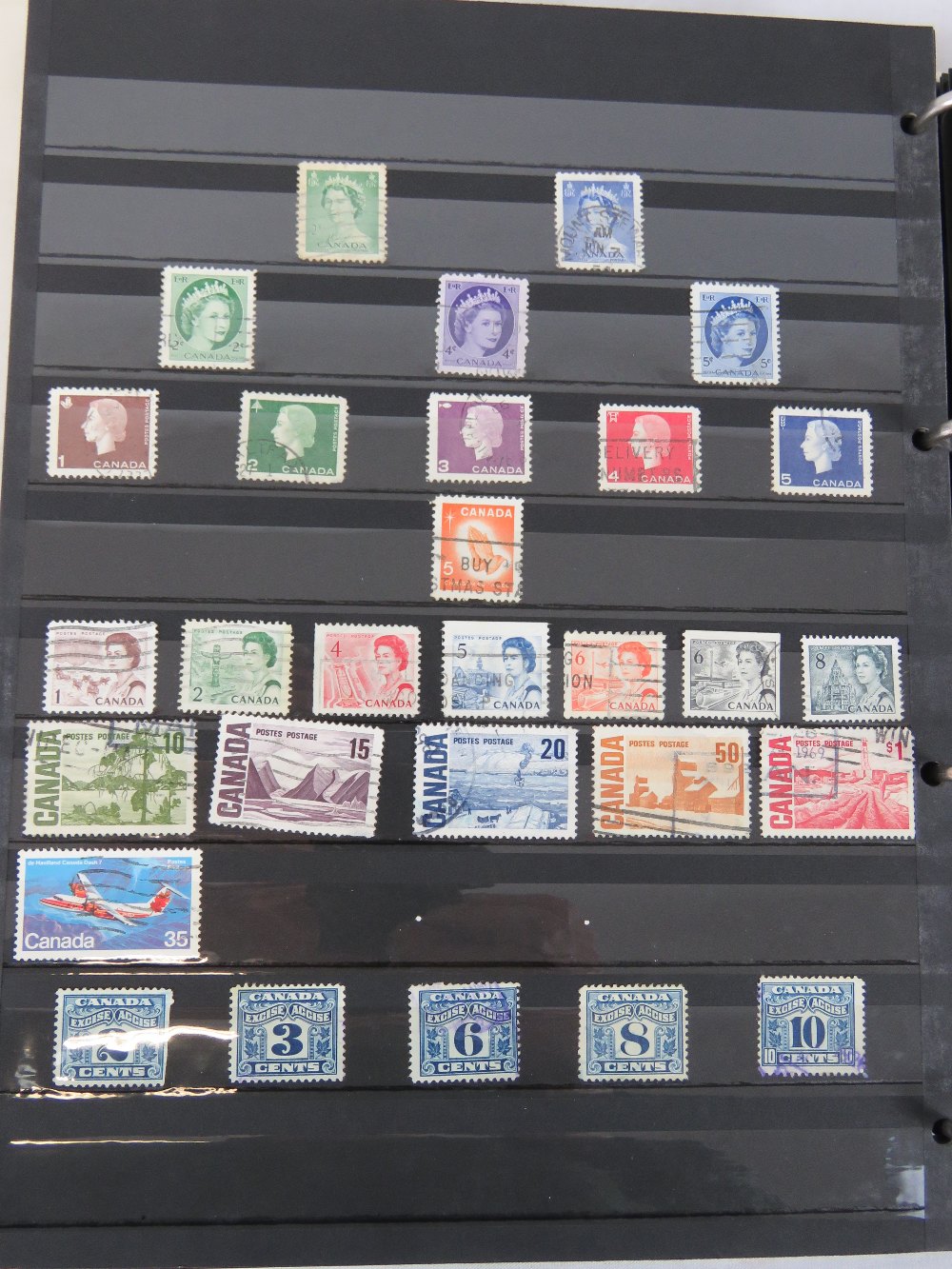 A stock album of World stamps.