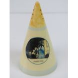 A trial Carlton Ware 'Shabby Chic' conical sugar sifter 13cm high.