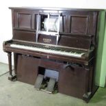 A Weber Duo-Art player piano with retrofitted electric motor and large quantity of piano rolls.