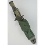 A current issue US Military M16/M4 Carbine M9 survival bayonet having scabbard with built in wire