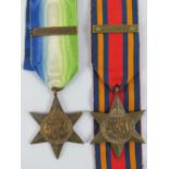 An Atlantic Star medal with ribbon and Air Crew Europe bar,